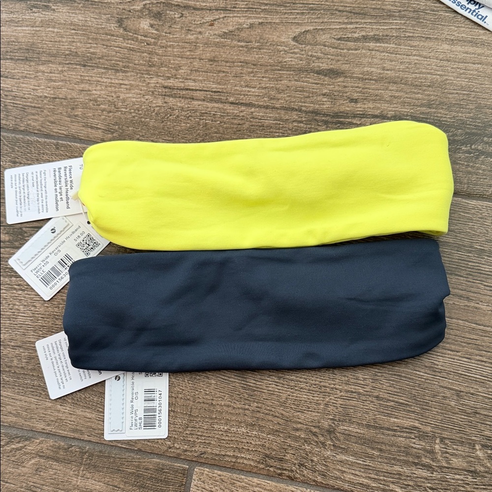 Lululemon Athletica Fleece Wide Headband in Navy
